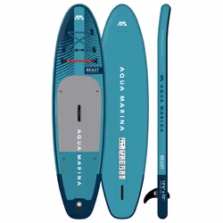 Aqua Marina Beast, Kayak gonflable, 1 personne(s), 140 kg, Gris clair, Turquoise, EVA (Acétate de vinyle d'éthylène), Polyvin ...