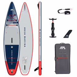 Planche gonflable SUP Aqua Marina Hyper 116 BT-23HY01 - Bleu-gris - Adulte - Gonflable - Double Chamber