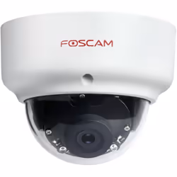 Caméra dôme anti-vandalisme extérieure Foscam D2EP Disposant d'une coque anti-vandalisme (norme IK10), la caméra dôme PoE Fos ...