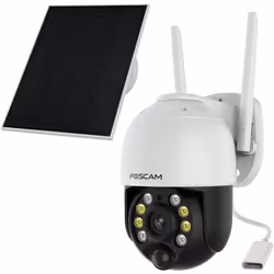 Caméra IP dôme motorisée : 100% sans fil, sur batterie - Foscam B4La caméra Wifi dôme B4 Foscam fonctionne sur batterie de 50 ...