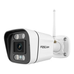 Caméra Wifi extérieur avec spots et sirène - V5P Blanc