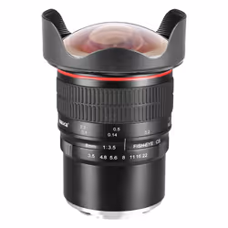 Meike 8mm F3.5 MILC Objectif large "fish eye" Noir