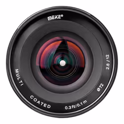 Meike 12mm F2.8 MILC Objectif large Noir