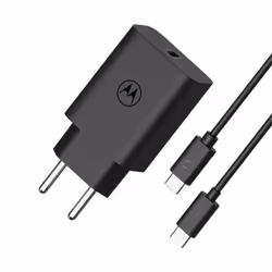 Chargeur secteur - Motorola - SJMC302 - Noir - Charge rapide 30 W - Câble USB-C 1m