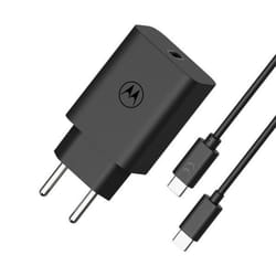Chargeur secteur - Motorola - SJMC302 - Noir - Charge rapide 30 W - Câble USB-C 1m