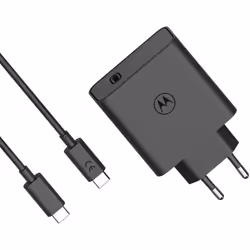Adaptateur secteur - Motorola - SJMC1252 - Charge rapide 125 W - Câble USB-C inclus - Noir