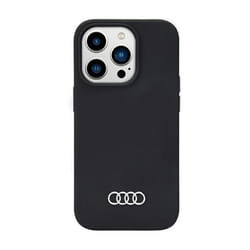 Coque en silicone Audi - Coque pour iPhone 14 Pro (Noir)
