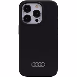 Coque de protection rigide - AUDI - iPhone 15 Pro Max - Silicone souple - Élégante - Microfibre