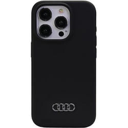 Coque de protection rigide - AUDI - iPhone 15 Pro Max - Silicone souple - Élégante - Microfibre