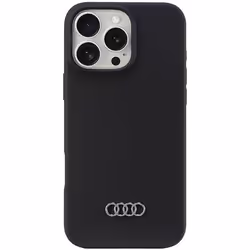 Coque en silicone - Audi - iPhone 16 Pro Max 69 - Noir - Souple - Élégant