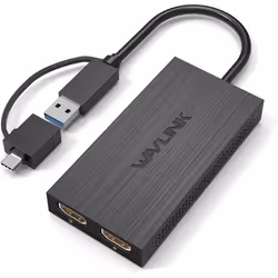 Adaptateur USB 3.0/USB C vers HDMI - WAVLINK - Double affichage - 1920x1080 - Compatible Windows/Mac