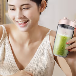 Deerma NU05 blender 0,4 L Mélangeur de table Rose, Acier inoxydable