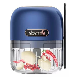 Deerma JS100 hachoir électrique 0,15 L 40 W Noir, Bleu, Transparent