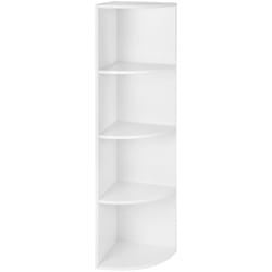 No Brand - vasagle Étagère d'angle à 4 Niveaux, Étagères de Rangement Autoportantes, Bibliothèque en Bois, pour Cuisine, Chambre, Salon, Bureau,