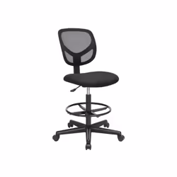 Songmics OBN15BK chaise et fauteuil de bureau Siège rembourré Dossier grillagé