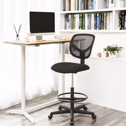 Songmics OBN15BK chaise et fauteuil de bureau Siège rembourré Dossier grillagé