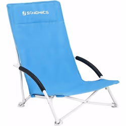 DÉTENDEZ-VOUS À LA PLAGE: Cette chaise de plage portable SONGMICS vous aide à profiter d’une journée agréable à la plage. Oub ...