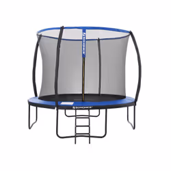 Songmics STR12BK, Trampoline suspendu, Rond, 150 kg, Noir, Bleu