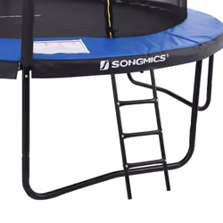 Songmics STR12BK trampoline de cours de récréation et de jardin Extérieure Rond Trampoline suspendu