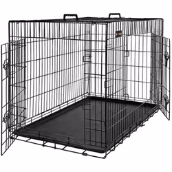 Description générale Cette cage métallique à 2 portes mesure 92,5 x 57,5 x 64 cm (L x l x H) et offre un abri spacieux et sûr ...