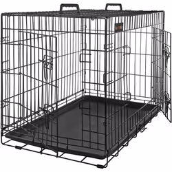 Description générale Cette cage métallique à 2 portes est spacieuse, offrant un abri sûr et intime pour les petits chiens et  ...