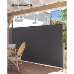 Caractéristiques: 1. Usage pratique - Installé dans votre jardin, balcon, véranda ou terrasse, le store latéral vous protège  ...