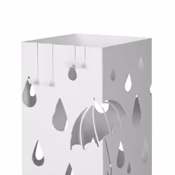 Songmics LUC49W Porte-parapluies Fer Blanc - Vue supplémentaire 6