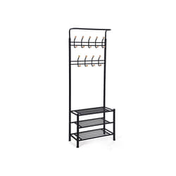 Songmics HSR04B porte-manteaux Colonne 9 crochet(s) Noir