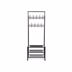 Songmics HSR04B porte-manteaux Colonne 9 crochet(s) Noir