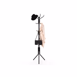 Songmics RCR19B porte-manteaux Colonne 8 crochet(s) Noir