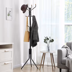 Songmics RCR19B porte-manteaux Colonne 8 crochet(s) Noir