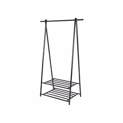 Songmics Portant vêtements noir, Colonne, Acier, Noir, 20 kg, Adultes, 875 mm