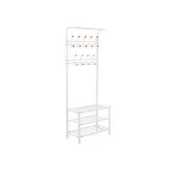 Songmics HSR04W porte-manteaux Colonne 9 crochet(s) Blanc