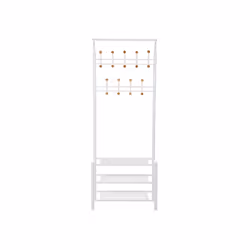 Songmics HSR04W porte-manteaux Colonne 9 crochet(s) Blanc