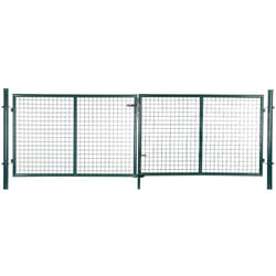 Portillon de Jardin, Portail de Clôture, Porte de Jardin, avec Serrure et 3 Clés, 310 x 100 cm (l x h), Vert GGD300G - Songmics