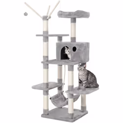 1.LUXE EXCLUSIF POUR CHATS : Vos félins ont besoin d'une maison confortable pour jouer, faire une sieste ou sauter. Cette mai ...