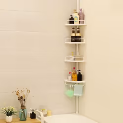 Songmics BCB001A étagère murale de salle de bain Plastique, Acier