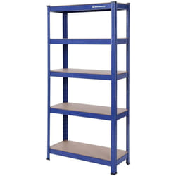 Songmics - 150 x 75 x 30cm - Charge lourde acier resistant clipsable avec mdf 5 Tablettes - Capacité de 650kg - GLR30Q