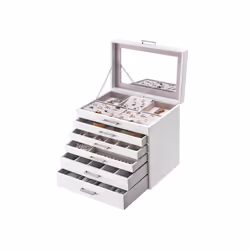 Songmics JBC138, Velours, 305 mm, 215 mm, 315 mm, 4,48 kg, Boîte à bijoux