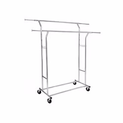 Songmics HSR12S, Valet de nuit, Fer, Chrome, 1290 mm, 550 mm, 1600 mm
