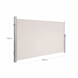 Songmics GSA185E store Polyester Beige Rétractable Auvent latéral - Vue supplémentaire 6