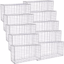 Remplissez la cage avec n’importe quel matériau pour harmoniser avec le paysage Accrochez des plantes ou des fleurs pour déco ...
