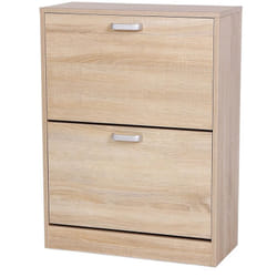 Vasagle - Meuble Armoire à Chaussures en Bois avec Abattants, 60 x 24 x 83,5 cm (l x l x h) LBC602H