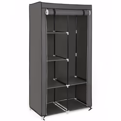 Description générale Fini les chemises et les robes froissées ! Rangez tous vos vêtements dans cette armoire en tissu non-tis ...