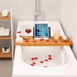 Songmics BCB88Y plateau de baignoire Bois Bambou