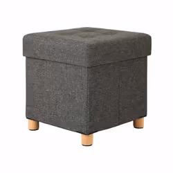 Songmics LSF14GYZ pouf Repose-pied Ottoman Carré