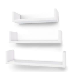 Songmics UKLWS40WT Tablette flottante Mural Panneaux MDF Blanc