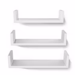 Songmics UKLWS40WT Tablette flottante Mural Panneaux MDF Blanc