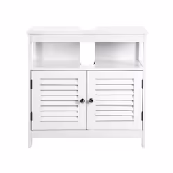 Vasagle BBC02WT miroir de salle de bain et armoire de rangement pour évier