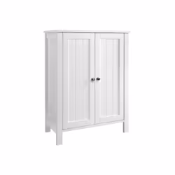 Vasagle BCB60W, 2 portes(s), Blanc, Panneau de fibres de densité moyenne (MDF), Blanc, Porte à charnière, Blanc